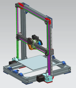 CAD screenshot of whole CoreXZ AM8