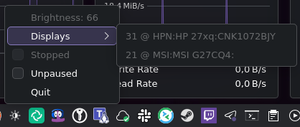 System tray application