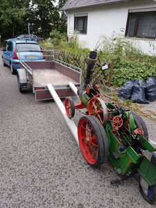 Moving machine onto trailer (2)