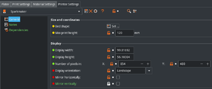 Printer Settings page in PrusaSlicer